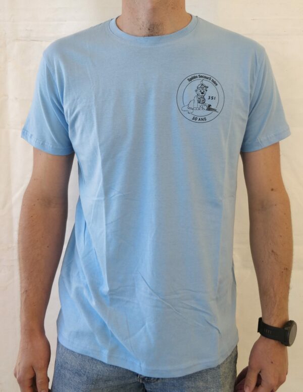 T-shirt 50ans Bleu H/F – Image 4