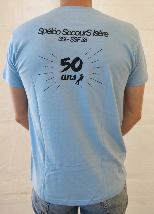 T-shirt 50ans Bleu H/F – Image 5
